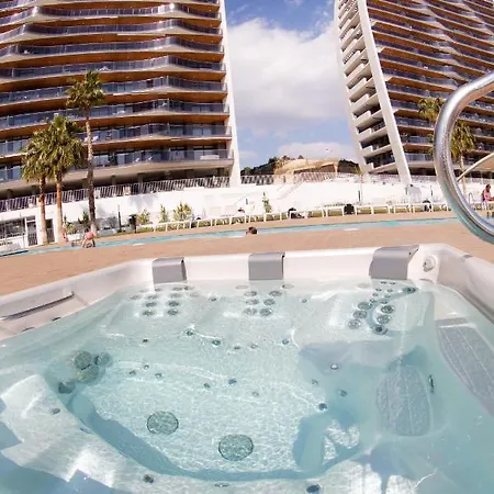 Sunset Waves Julieta Vistas Al Mar Premium 200 Mt2 Con Jacuzzi En Terraza * Benidorm